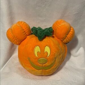 🐰 Disney Happy & Winking Mickey Pumpkin Plush Pillow